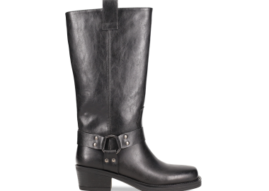 Μαύρη biker μπότα - MIGATO - 