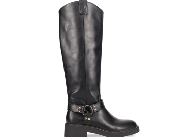 Μαύρη biker μπότα - MIGATO - 