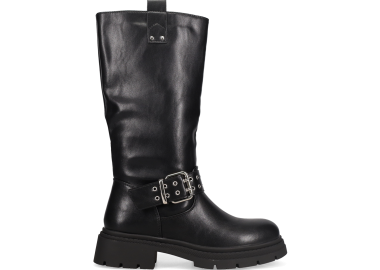 Μαύρη biker μπότα - MIGATO - 