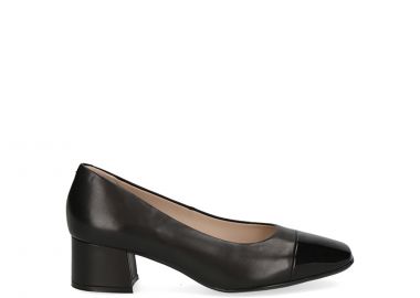 Μαύρη δερμάτινη γόβα - CAPRICE - 