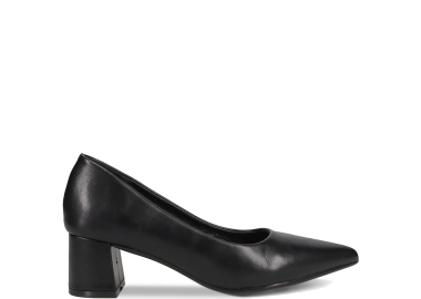 Μαύρη δερμάτινη γόβα - MIGATO - 