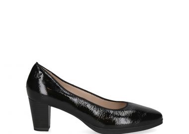 Μαύρη δερμάτινη γόβα - CAPRICE - 