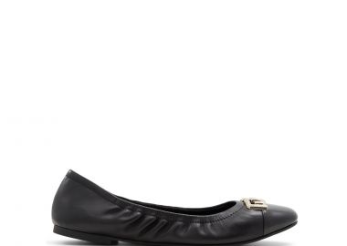 Μαύρη δερμάτινη μπαλαρίνα DWENDADAN - ALDO - 