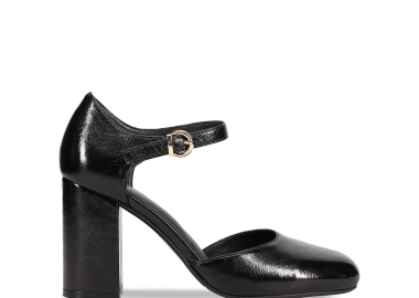 Μαύρη γόβα λουστρίνι - MIGATO - 