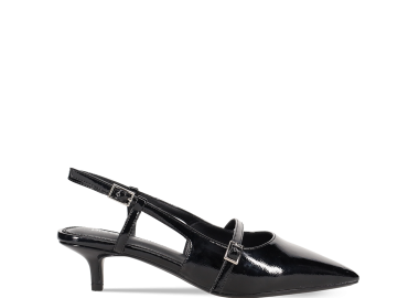 Μαύρη γόβα λουστρίνι - MIGATO - 