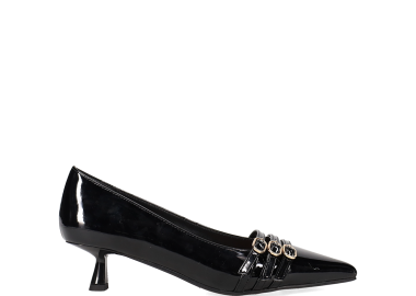 Μαύρη γόβα λουστρίνι - MIGATO - 