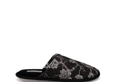 Μαύρη γυναικεία παντόφλα - MIGATO - 