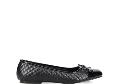 Μαύρη καπιτονέ μπαλαρίνα - MIGATO - 