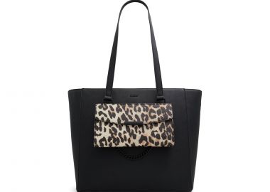 Μαύρη-λεοπάρ διπλή τσάντα ώμου LOBRECLYA - ALDO - 