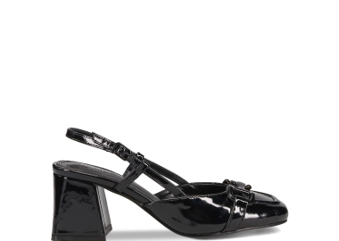 Μαύρη λουστρινένια εξώφτερνη γόβα - MIGATO - 