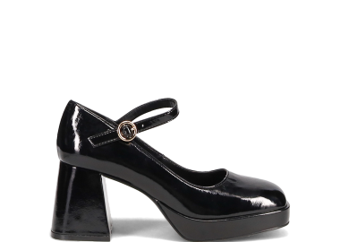 Μαύρη λουστρινένια γόβα - MIGATO - 