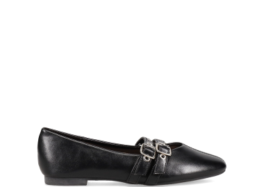 Μαύρη μπαλαρίνα - IDEAL SHOES - 