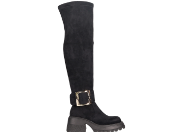 Μαύρη μπότα πάνω από το γόνατο - LOVE TO LOVE by GAI MATTIOLO - 