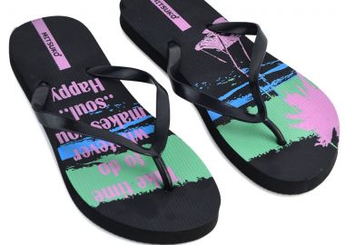 Μαύρη σαγιονάρα SA65860 - Mitsuko - 