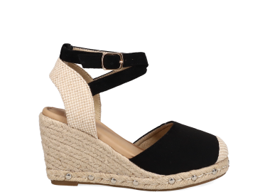 Μαύρη σουέντ εσπαντρίγια - MIGATO - 