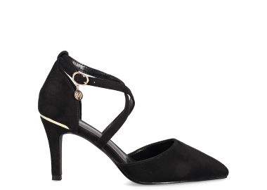 Μαύρη σουέντ γόβα - MIGATO - 