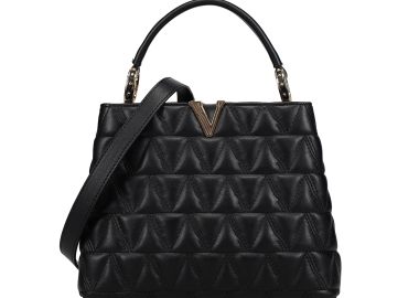 Μαύρη τσάντα χειρός - VENCI - 