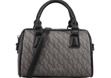 Μαύρη τσάντα χειρός - VENCI - 