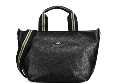 Μαύρη τσάντα χειρός - BEVERLY HILLS POLO CLUB - 