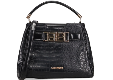 Μαύρη τσάντα χειρός - LAURA BIAGIOTTI - 