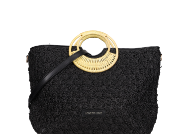 Μαύρη τσάντα χειρός - LOVE TO LOVE by GAI MATTIOLO - 
