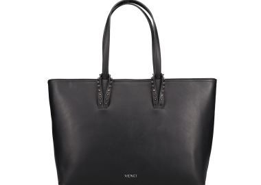 Μαύρη τσάντα ώμου - VENCI - 