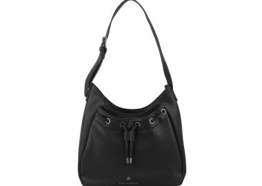 Μαύρη τσάντα ώμου - BEVERLY HILLS POLO CLUB - 