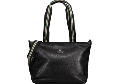 Μαύρη τσάντα ώμου - BEVERLY HILLS POLO CLUB - 