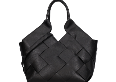 Μαύρη τσάντα ώμου - VENCI - 