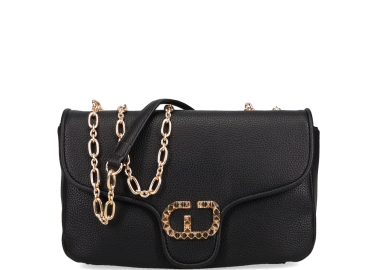 Μαύρη τσάντα ώμου VENICE - GAUDI - 