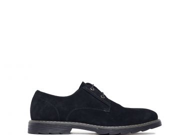 Μαύρο ανδρικό δερμάτινο Oxford - MIGATO - 