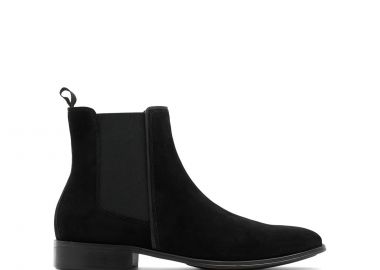Μαύρο ανδρικό δερμάτινο σουέντ μποτάκι CRIWIEN - ALDO - 