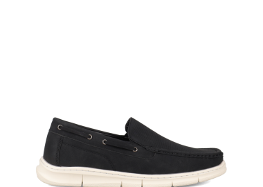 Μαύρο ανδρικό loafer - NAVIGA - 