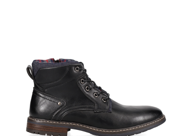 Μαύρο ανδρικό μποτάκι - MIGATO - 