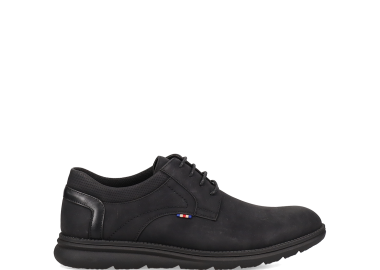 Μαύρο ανδρικό παπούτσι derby - MIGATO - 