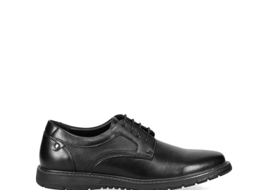 Μαύρο ανδρικό παπούτσι derby - MIGATO - 