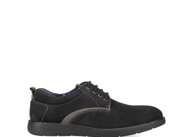 Μαύρο ανδρικό παπούτσι derby - MIGATO - 