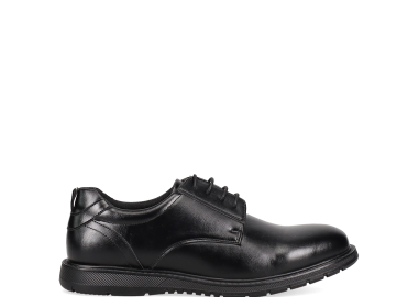 Μαύρο ανδρικό παπούτσι derby - MIGATO - 