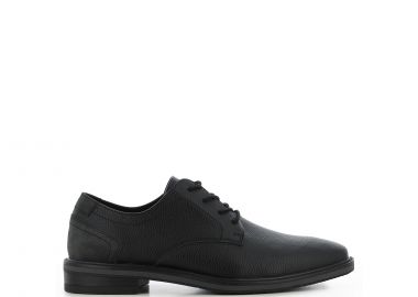Μαύρο ανδρικό παπούτσι derby - SJ - 
