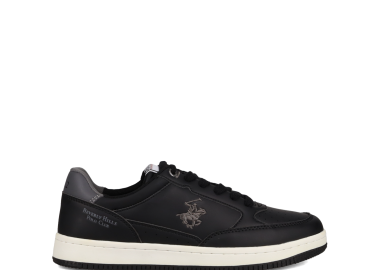 Μαύρο ανδρικό sneaker - BEVERLY HILLS POLO CLUB - 