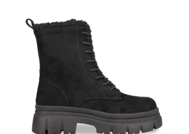 Μαύρο αρβυλάκι με γούνα - MIGATO - 