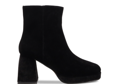 Μαύρο βελούδινο μποτάκι - MIGATO - 