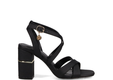 Μαύρο χιαστί πέδιλο - MIGATO - 