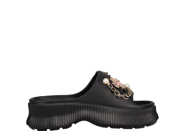 Μαύρο chunky beach slide - MIGATO SUNDAY HABITS - 