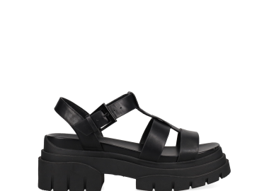 Μαύρο chunky footbed σανδάλι - MIGATO - 