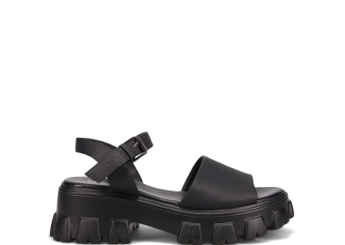 Μαύρο chunky πέδιλο - CAMILLE - 