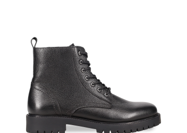 Μαύρο δερματινό ανδρικό αρβυλάκι - MIGATO - 