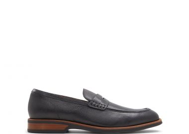 Μαύρο δερμάτινο ανδρικό loafer DARIUS - ALDO - 