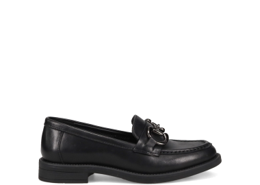 Μαύρο δερμάτινο loafer - MIGATO - 