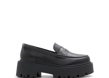 Μαύρο δερμάτινο loafer CADAYCIA - ALDO - 